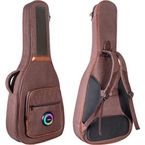 40/41/42 Inch Acoustic Guitar Bag Brown, 0.7" Extra Thick Padding