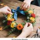 4 Pack Wreath Frame 14 Inch Wire Wreath Frame Round Metal Wreaths Form Dark Green Wire Wreaths Ring for DIY Craft Floral Arrangements Front Door Outdoor Wedding Christmas Home Decor Making Supplies