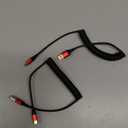 USB to USB C Cable Fast Charging 3ft, 2Pack Coiled USB C Charger Cable for Car, USB Type C Charger Cord, USB-C Cable Compatible with iPhone 17/16/15/Plus/Pro Max/Samsung Galaxy S20-Red