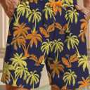 Hardaddy Men's 2 in 1 Swim Trunks with Compression Liner Beach Board Shorts with Pockets (Blue, XL)