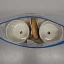 2 Pcs Decor Gift for Women Planter Ceramic Gift Animal Plant Pot with Bamboo Tray for Office Home Farm House Bathroom Kitchen Christmas Decorations (No Plants Included)(Sea Turtle)