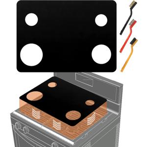 Stove Top Protector for Whirlpool Gas Stove 4 Burner - Compatible with WFG320M0BS WFG320M0BB WFG320M0BW WFG320M0MW WFG320M0MS, Reusable Stove Cover Liners & Splatter Guard