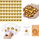 Threehoney 50 Sets Mini Lion Gifts Bulk Lion Resin Figurines with Inspirational Pocket Card Appreciation Gifts for Back to School Team Staff Friend Birthday Party