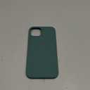 ORNARTO Compatible with iPhone 13 Case 6.1, Slim Liquid Silicone 3 Layers Full Covered Soft Gel Rubber Phone Case Protective Cover 6.1 Inch-Pine Green