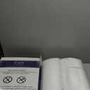 CGK Unlimited Queen Size Bed Pillows Set of 2-100% Cotton Cover - Down Alternative Hypoallergenic Fill - Soft Low Loft for Back & Stomach Sleepers - Breathable, Cooling & Machine Washable - White