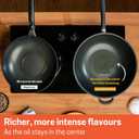 Meyer Nonstick Wok with Glass Lid | 12.5" Induction Compatible Stir Fry Pan | Hard Anodized | Dishwasher Safe | Oven Safe | Matte Black with Silicone Handles | Accent Series Cookware | 12.5inch/32cm, 6.1 Quarts