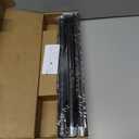 Heavy Duty Curtain Rods for Windows 48 to 84 Inch, 1 Inch Adjustable Black Curtain Rod with Easy Installation and Modern Design (A1,Black,30-90")