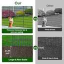 10 Panels No Dig Decorative Garden Fence - 40 in (H) x 23.6 ft (L), Dog Fence Outdoor for YardRustproof Metal Animal Barrier Ground Stakes Fencing for Garden, Patio, Flower Bed
