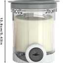 For Ninja Swirl Creami Pints - 2 Pack Compatible with NC700 NC701 Series 13-in-1 Ice Cream & Soft Serve Maker 16 OZ Creami Swirl Replacement Pints BPA-Free | Dishwasher Safe(Grey Lid)