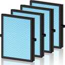 MK04 Air Filter Replacement for Aroeve MK04 MG04JH Air Purifier, 4-in-1 H13 True HEPA High-Efficiency Activated Carbon Filter, Standard Version (4 Pack)
