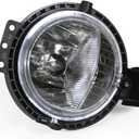 Front Bumper Fog Light Assembly Pair for 2007-2015 Mini Cooper R56/Mini Clubman 2006-2013 With Clear Lens Fog Lamp Assembly Driver & Passenger Side