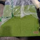 Small Cat Tree, Green Cat Tree with Scratching Post, Hammock Toy Ball and Palm Leaves for Kittens, Cat Tower for Indoor