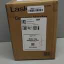 Lasko Portable Indoor Electric Ceramic Space Heater with Tip-Over Safety Switch, Overheat Protection and Thermostat, 2 Speeds, Safe for Home, 9.2 Inches, Dark Gray, 1500W, 754201
