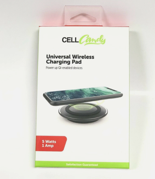 Cell Candy Universal Wireless Charging Pad for Qi-enabled Devices 5W 1A And Ultrabuds