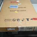 22"x30" White Wavy Wall Mirror for Vanity, Cream Solid Wood Irregular Mirror for Bedroom, Cute Squiggle Mirror for Aesthetic Decor, Small Asymmetrical Curvy Frame