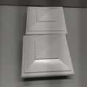 VIVIDA 4" x 4" Vinyl Fence Post Cap (Actual 4" x 4"), New England Pyramid Post Cap, PVC Square Top Cover, for Vinyl Fences, Mailboxes & Decks, White, 2 Pack