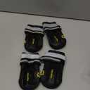 QUMY Dog Shoes & Paw Protectors for Winter Snowy Day, Summer Hot Pavement, Water-Resistant in Rainy Weather, Outdoor Walking, Indoor Hardfloors Skid-Resistant Sole (Size 5: 2.4''x2.8''(W*L) (Pack of 4))