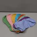 CHARKING 8 Pairs Ankle Socks for Women - Non Slip Cotton No Show Low Cut Casual Socks (5-12, 06 Pink/Yellow/Chartreuse/Cyan/Purple/Orange/Green/Blue)