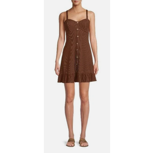 No Boundaries Swing Dress Juniors' size XXXL, Brown