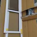 Medium Dog Door for Sliding Glass Doors, 91 7/16" to 96" Tall, 12.8" Wide, Aluminum Frame, Magnetic Seal, Perfect for Medium Pets Up to 40 lbs