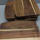 Kigley 10 Pcs Acacia Wood Cutting Boards Bulk for Laser Engraving Wooden Dinner Plates with Groove Chopping Charcuterie Board Carving Tray for Holiday Housewarming Party Gifts (10 x 12 Inch)