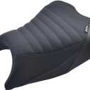 Upgrade Soft PU leather Front Driver Rider Seat Passenger Pillion Seat Cushion Comfortable compatible for ninja 400 Z400 Z-400 Accessories 2018-2024 (Front Seat-Black)