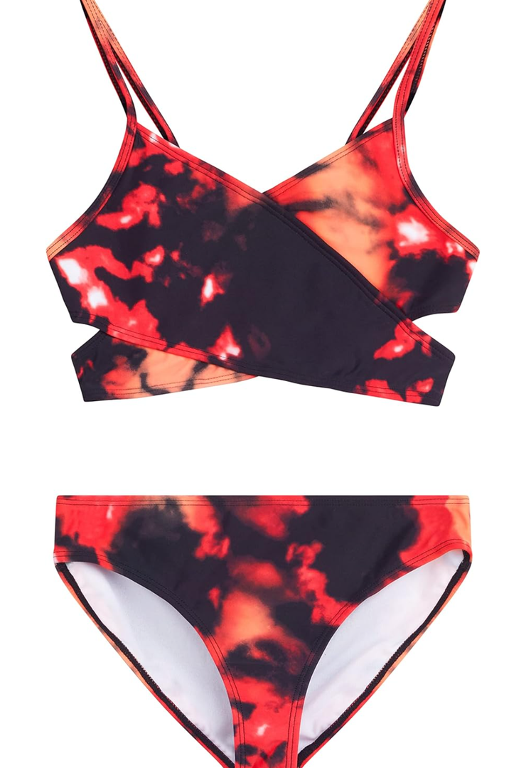 Kanu Surf Girls' Hurricane Beach Sport Wrap Around Bikini 2-Piece Swimsuit 14
