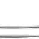 JS Jackson Supplies Double Curved Shower Rod, Metal Construction, Adjustable Between 44 to 70 Inches, Aluminum Rods and Zinc Mounting Hardware, Quality Modern Bathware, Chrome Finish