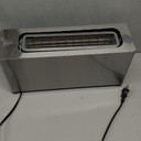 Mueller UltraToast Full Stainless Steel Toaster 4 Slice, Long Extra-Wide Slots for Bagels and Waffles, 6 Browning Levels, LED Display, Cancel/Defrost/Reheat Functions & Removable Tray, Kitchen Gadgets