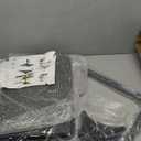 Salon Tray for Hair Stylist Steel Salon Tray Attached to Chair 360 Degree Rotating Salon Tray for Barber Chairs Hairdressing Tools Tattoo(Black) (Black)