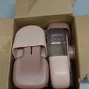 Kenond 35oz Hanging Automatic Pet Food Water Dispenser, Auto Gravity Pet Feeder and Waterer Set, Cage Cat Food Bowl Dog Feeding Station for Puppy and Kitten Rabbit Chinchilla Hedgehog Ferret (Pink)