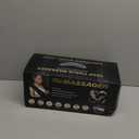 Shiatsu Electric Massager with Heat - 3D Kneading Pillow for Neck, Back, Shoulder, Muscle Pain Relief - Office, Home, Car Use - Fits Parents (Gray-button)