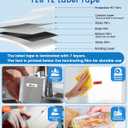 Anycolor Replace for Brother P Touch Label Tape TZe TZ Tape 12mm 0.47 Laminated White TZe-231 Label Maker Tape Compatible with Ptouch PT-D210 PT-D220 PT-H110 PT-D610BT PT-D600 PT-D410 PT-D400, 5p