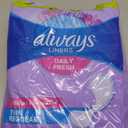 Always Daily Fresh Thin Liners, Regular Absorbency, Unscented Panty Liners, 162 Count