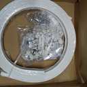 Flexible Bendable Ceiling Curtain Track, 9.8ft (3m) Curved, PVC, Metal, Plastic & Stainless Steel, White, Ceiling Mounted