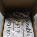 4 Pcs Farmhouse Wooden Tabletop Decor Farmhouse Tiered Tray Decor Rustic Retro Wood Bead Garland with God All Things are Possible Block Sign Neutral Centerpiece Sign for Home Shelf Mantle