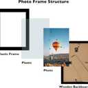 3 x 4x6 Picture Frame Black for Wall Hanging or Tabletop, Wall Mounting Horizontally or Vertically, 4 x 6 Wall Gallery Poster Photo Frame with Shatter Resistant Plexiglass, Black