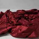 CozyLux Satin Sheets King Size - 4 Piece Burgundy Bed Sheet Set with Silky Microfiber, 1 Deep Pocket Fitted Sheet, 1 Flat Sheet, and 2 Pillowcases - Smooth and Soft