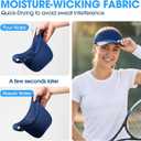 LONGLONG Sports Sun Visor Hat with Non-Slip Toggle Breathable for Women Men | Adjustable Quick Dry Moisture-Wicking Soft Lightweight Mesh Sun Protection Cap Golf Tennis Pickleball Running Garden Hiking