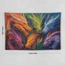 FeoYoed Tapestry Wall Hanging Aesthetic Decoration For Bedroom Living Room Wall Art Tapestries Colorful Dragons 40"x60"