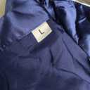 SWOMOG Womens Silk Satin Pajamas Set Long Sleeve Button Down Sleepwear 2 Piece Lounge Set Pj Set XS-3XL (Large, Deep Navy Blue)