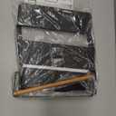 Dr.BeTree Magnetic Spice Rack for Refrigerator Magnetic Paper Towel Holder for Fridge Magnetic Shelf Magnetic Shelves Fridge Magnet Organizer Spice Rack Kitchen Organization Kitchen Storage Black