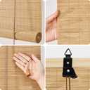 Bamboo Window Blinds, Roll Up Bamboo Blinds for Indoor Windows 30Wx72L Light Filtering UV Protection Natural Bamboo Shades, Easy to Install for Home&Office