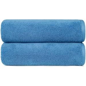 Amazon.com: Amazon Basics 2 Piece Quick-Dry Oversize Bath Towel, 100% Cotton, Lake Blue, 54" x 30"
