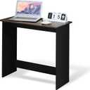 Furinno Simplistic 31-Inch Rustic Brown Computer Desk, Small Office Desk, Rectangular Home Office Desk with Drawers, Gaming Desk for Home Office, Bedroom, Study Room, Brown Walnut, New 32-In Wide