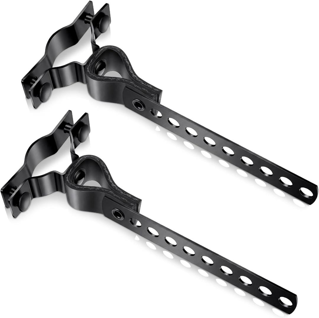 Geetery 2 Pcs Exhaust Hangers Muffler Hanger Swivel Tail Pipe Universal Exhaust Tailpipe Hanger Heavy Duty Tailpipe Muffler Bracket Flexible Swivel (Rv Style,Black)