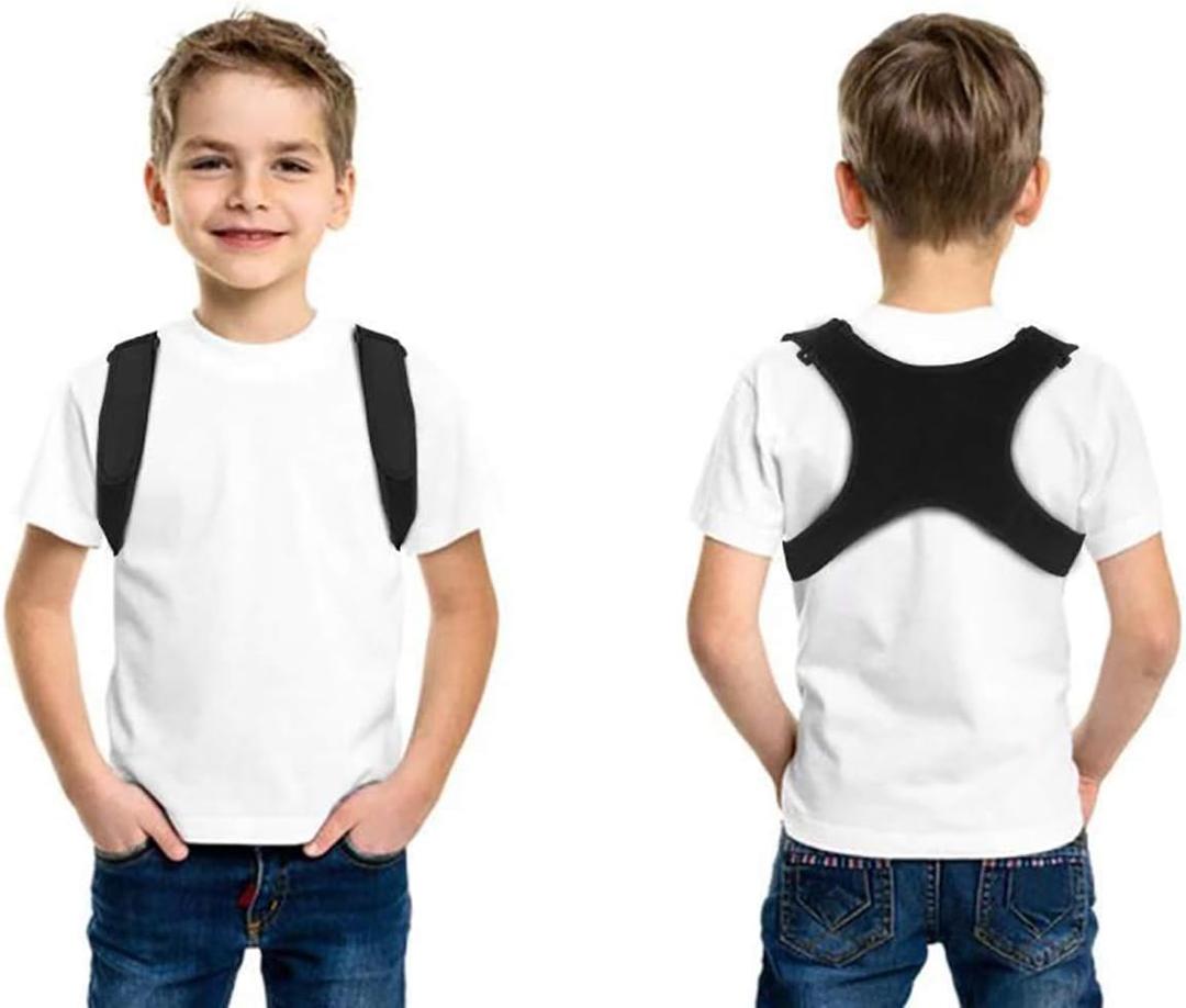 Posture Corrector for Men Women & Children Upper Back Brace Adjustable and Effective Clavicle Support Device for Thoracic Kyphosis and Shoulder Pain Relief (Small (Pack of 1))