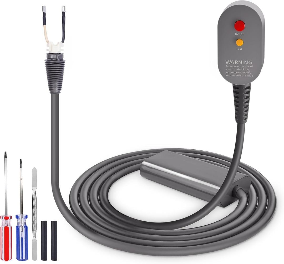 Upgrade Power Charger Cable Compatible with Dyson Hair Dryer Power Cord Cable Adapter Plug Accessories, 110V Power Charger Cable Repair Line Kit