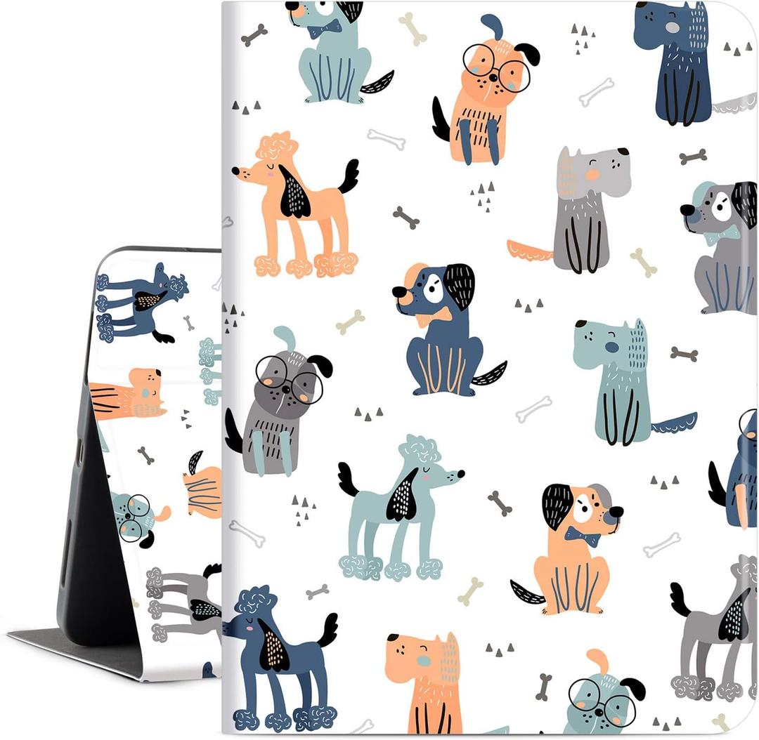 Case for iPad Air 11 Inch M3/M2 (2025/2024), iPad Air 5th/4th Generation 10.9 Inch Case 2022/2020, iPad air 11-inch case Kids Women Men Multi-Angle View Adjustable Stand with Auto Wake/Sleep, Dog