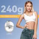 Hands Free Breast Pump Wearable MY-375 - Strong Suction, Low Noise, Wearable Breastfeeding Pump with 4 Mode &12 Levels, Portable Electric Breast Pump 24mm - 19/21/Insert/Flange, 2 Pack (White)